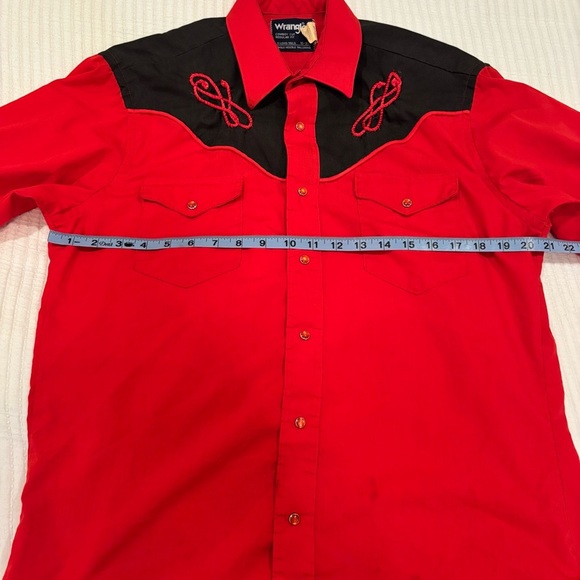 Wrangler Cowboy Cut Regular Fit Single Needle Tailoring Western Shirt 16-35 - Picture 15 of 16